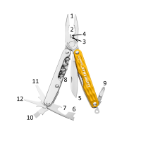 Alicate Leatherman Juice C2 Amarelo Sunrise Yellow